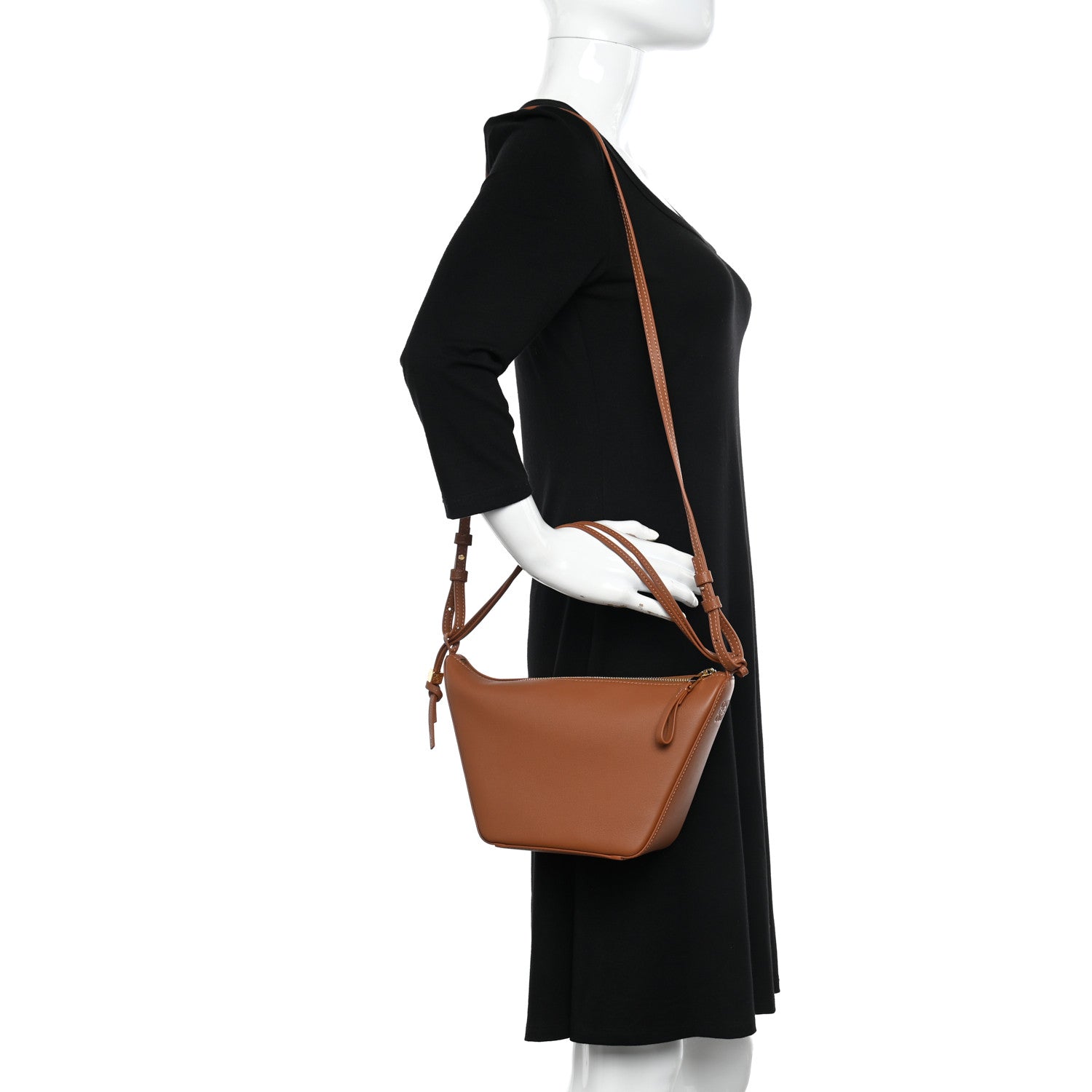 Loewe Calfskin Mini Hammock Hobo Tan 2 of 10