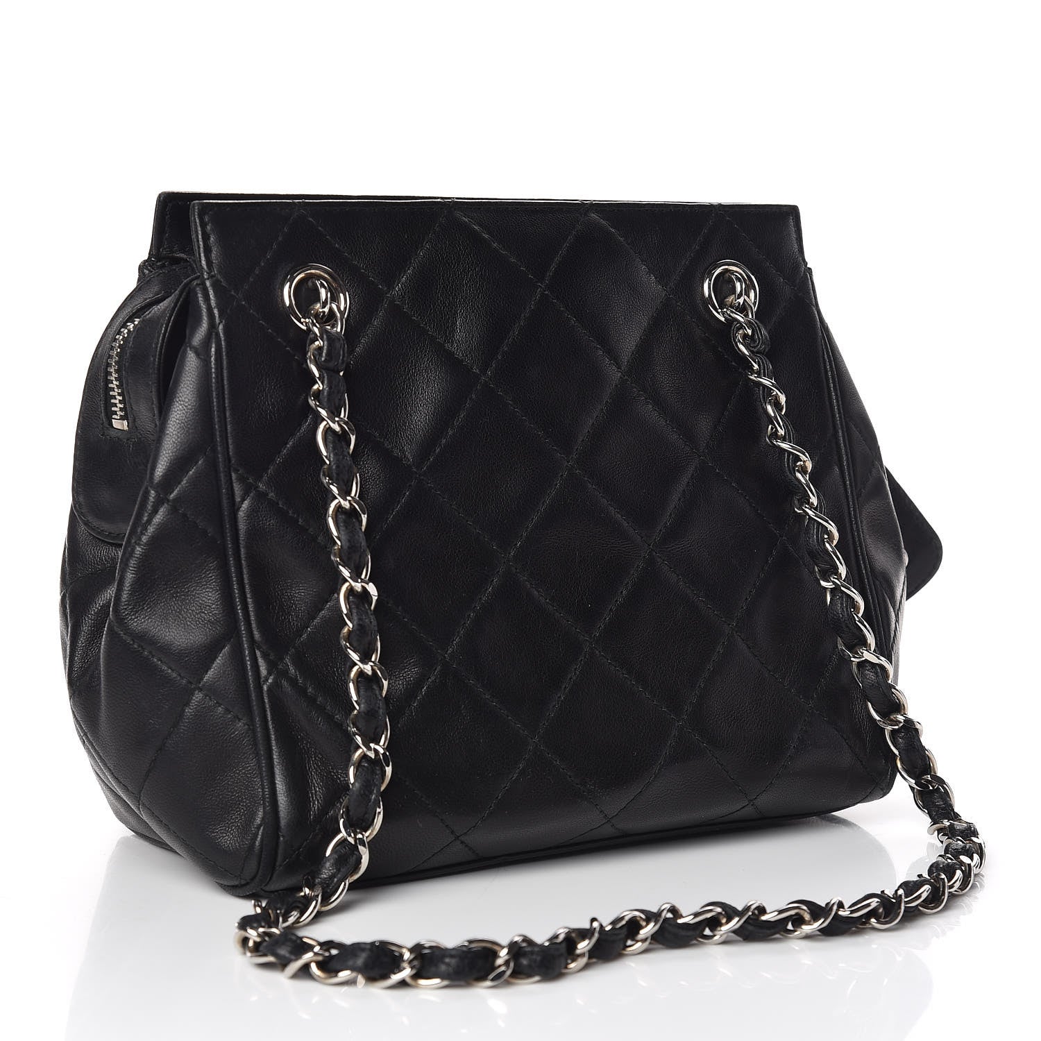Chanel Lambskin Quilted Small Shoulder Bag Black 3 of 12