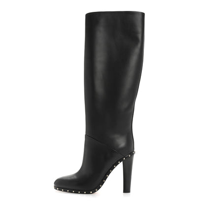 Valentino Garavani Nappa Soul Rockstud Boots 37 Black 1 of 9