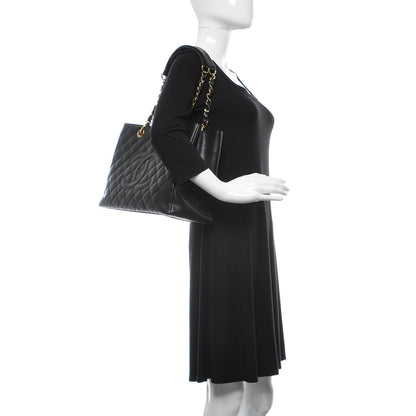 Chanel Caviar Quilted Grand Shopping Tote GST Black 2 of 9