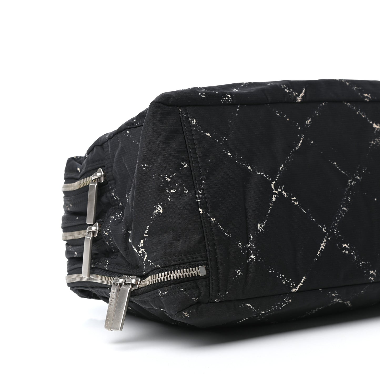 Nylon Travel Duffel Bag Black
