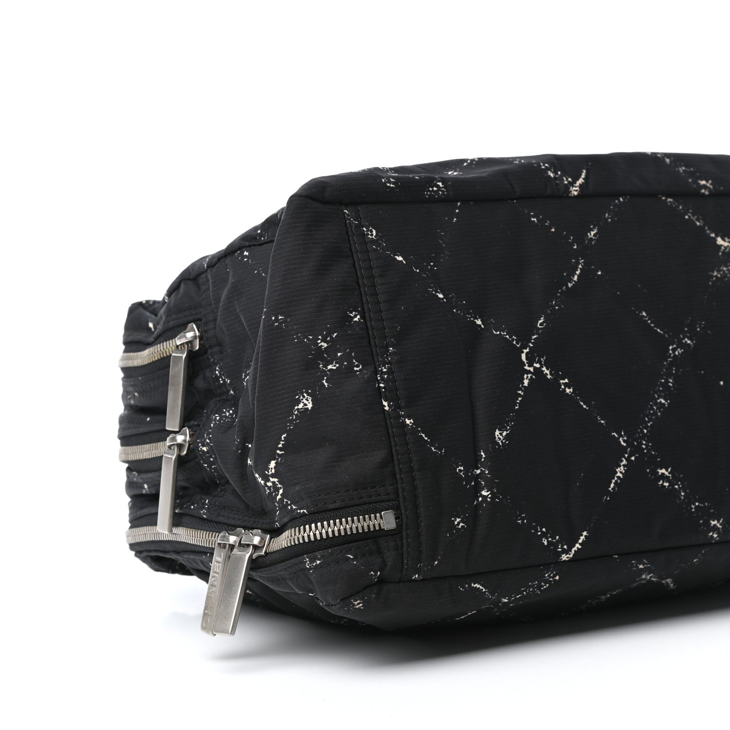 Chanel Nylon Travel Duffel Bag Black 8 of 9
