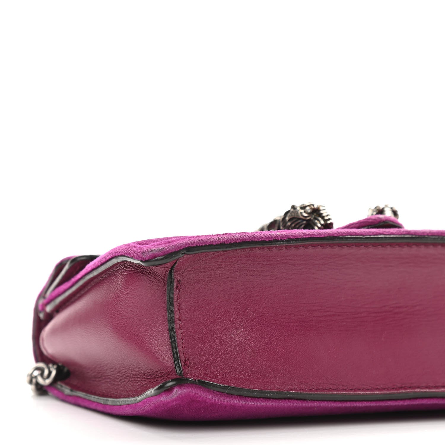 Gucci Velvet Super Mini Dionysus Shoulder Bag Fuchsia Violet Cyclamen 8 of 13