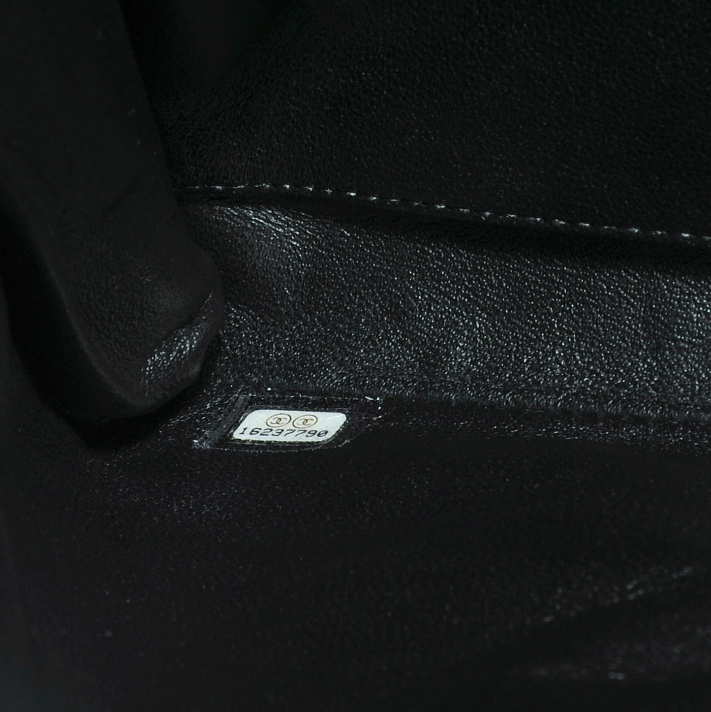 Patent Quilted Clutch Flap Black