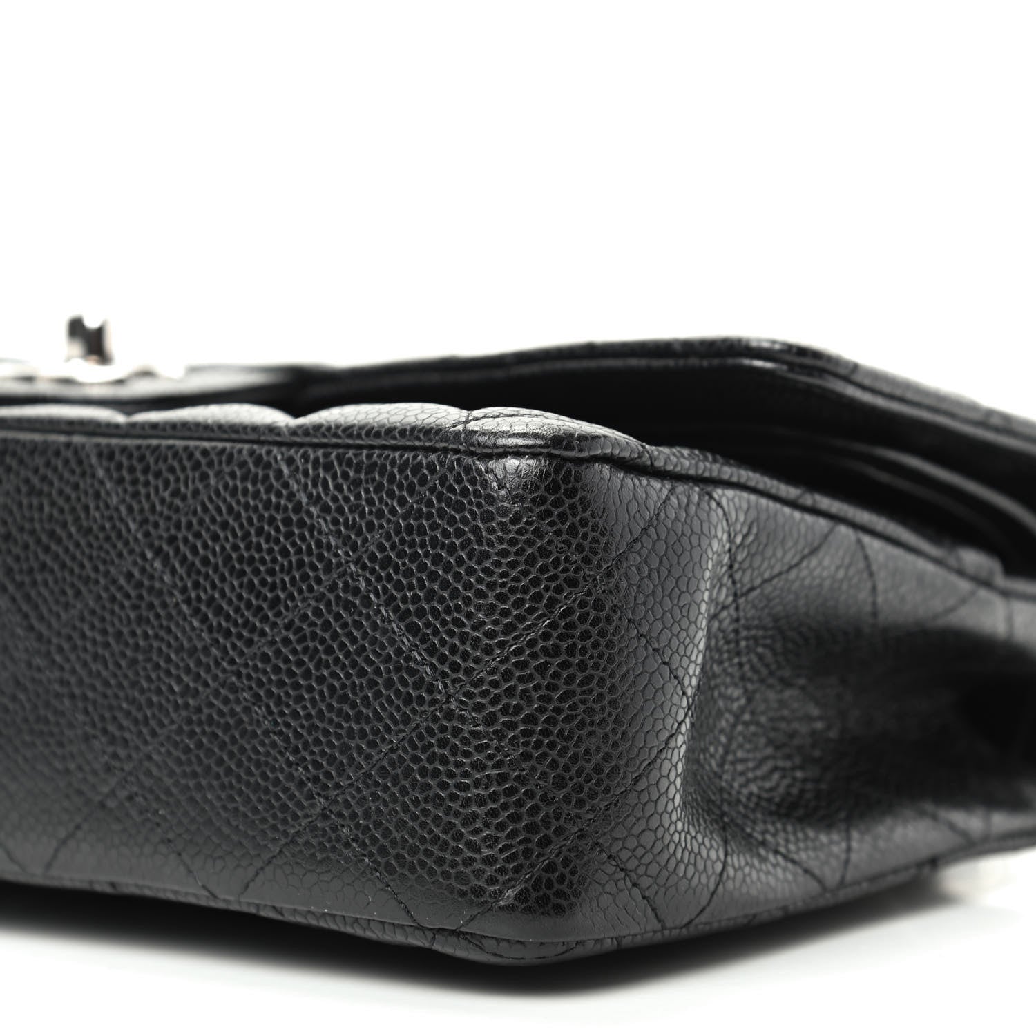 Chanel Caviar Quilted Medium Double Flap Black 7 of 11