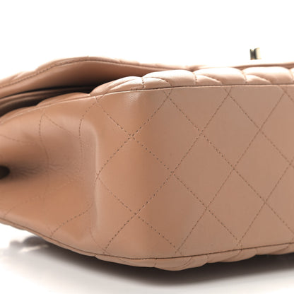 Chanel Lambskin Quilted Jumbo Double Flap Brown 5 of 12