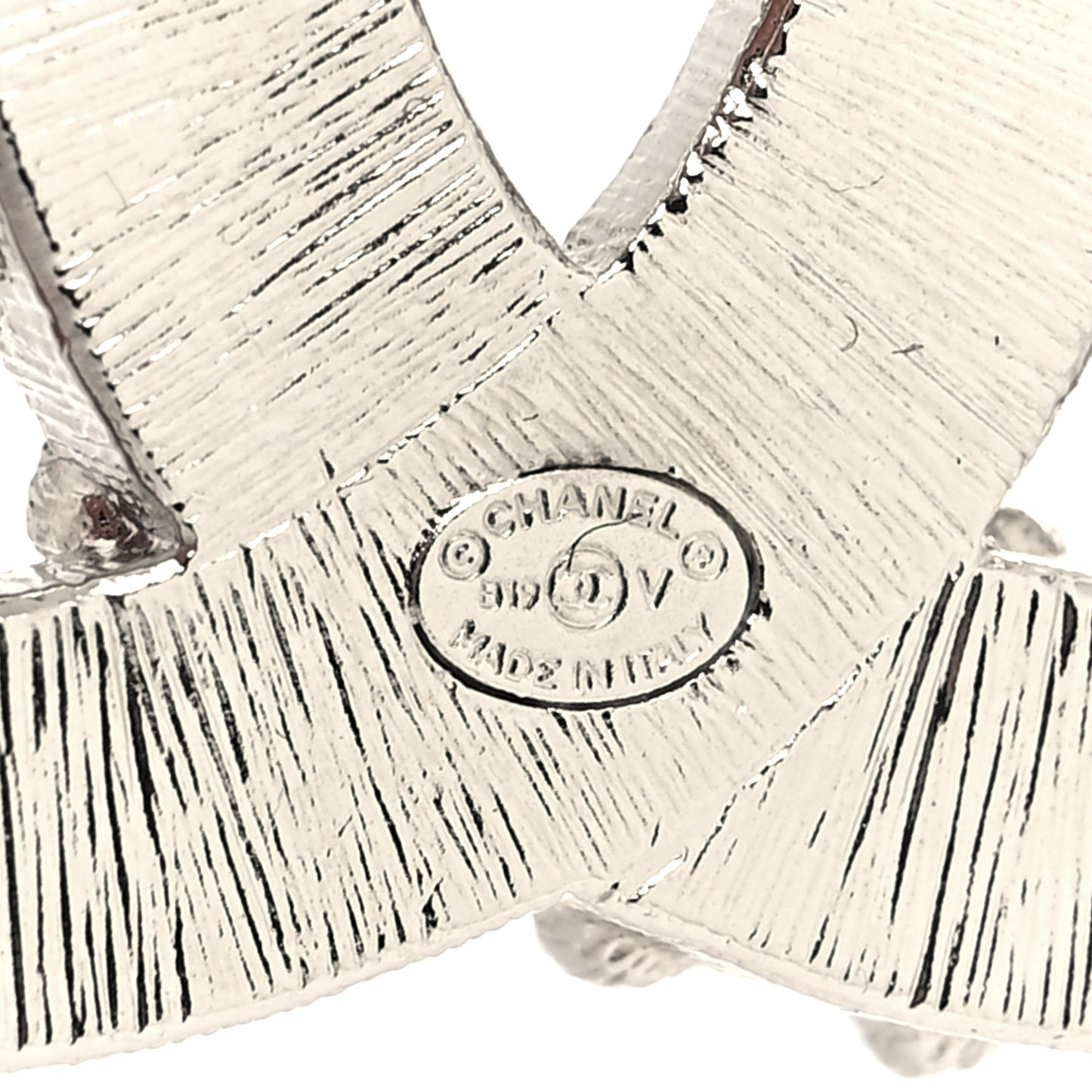 Crystal CC Brooch Silver