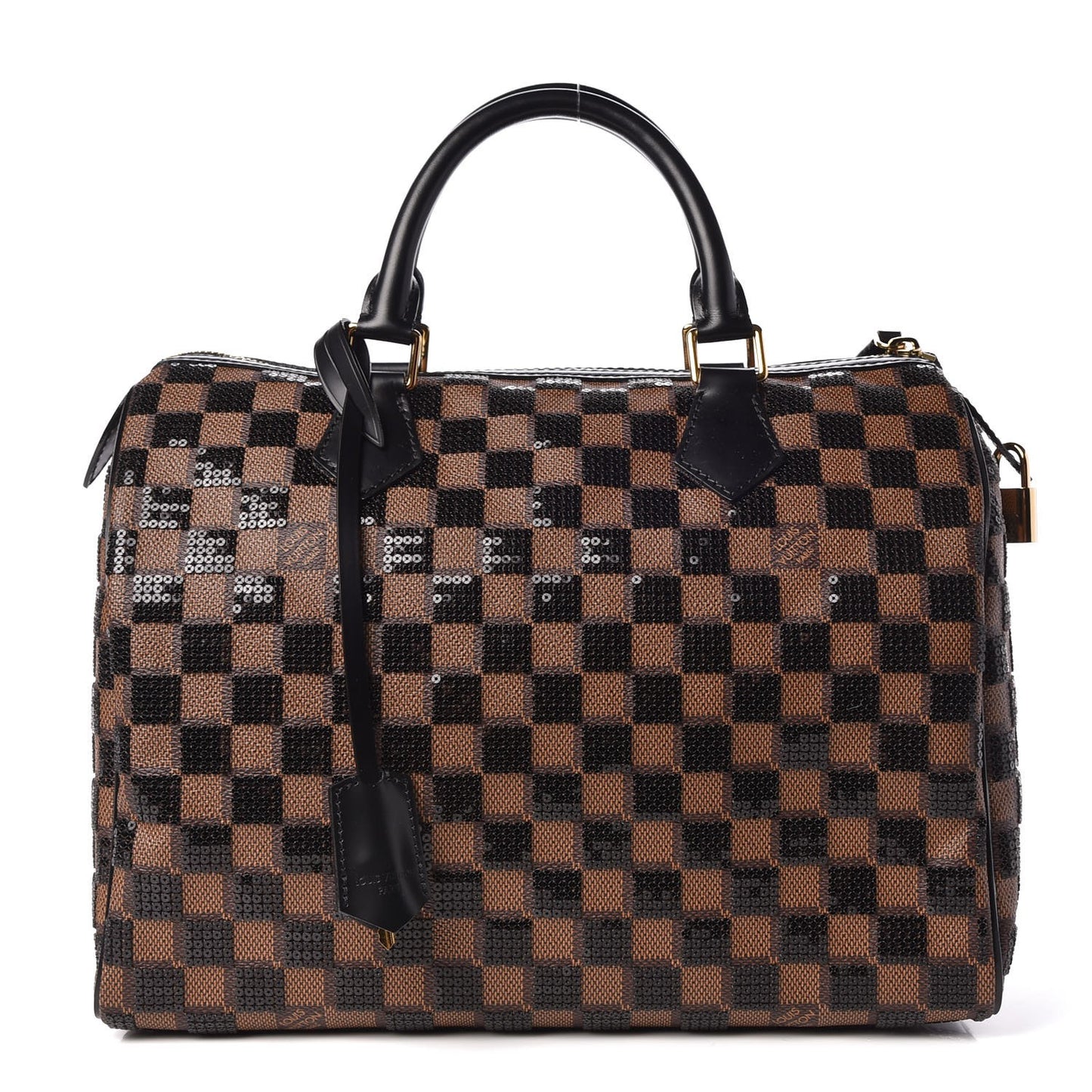 Damier Paillettes Speedy 30 Black