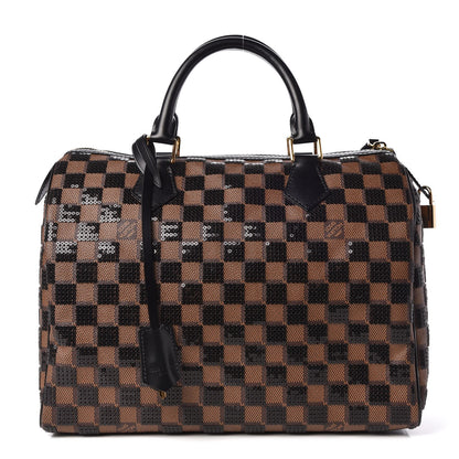 Louis Vuitton Damier Paillettes Speedy 30 Black 1 of 8