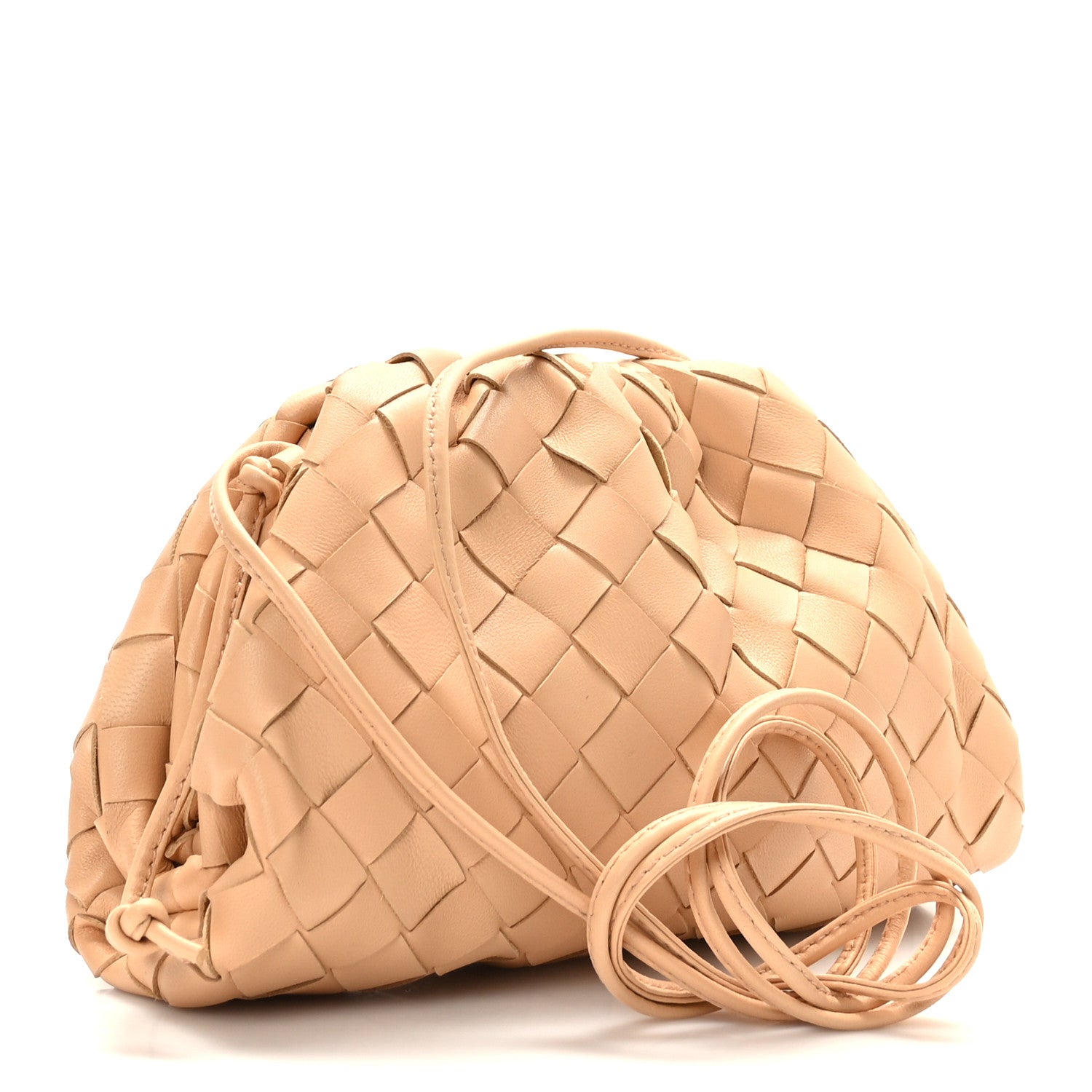 Bottega Veneta Nappa Intrecciato The Mini Pouch Almond 3 of 9