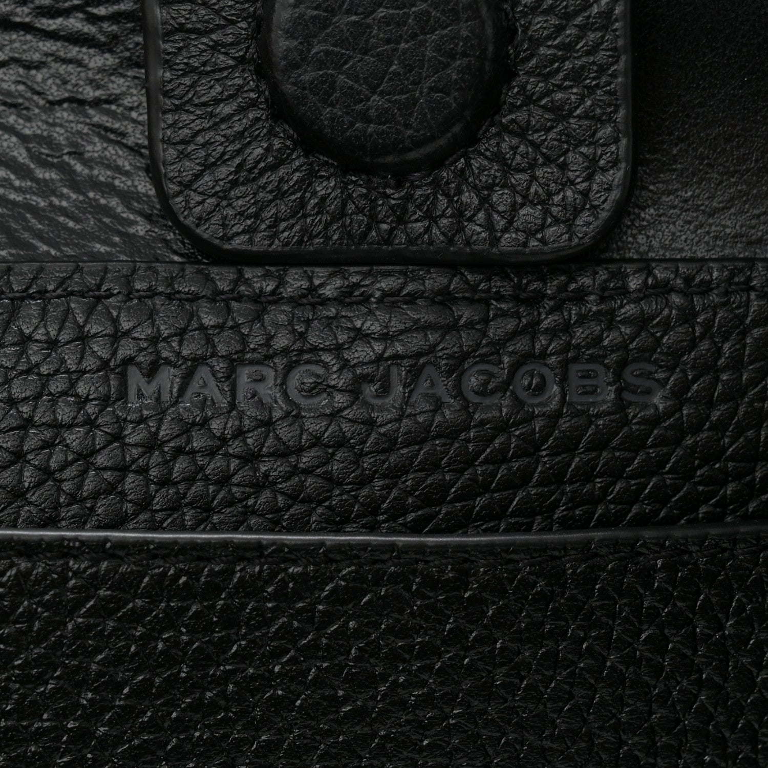 Marc Jacobs Grained Calfskin Medium The Sack Bag Black 7 of 10