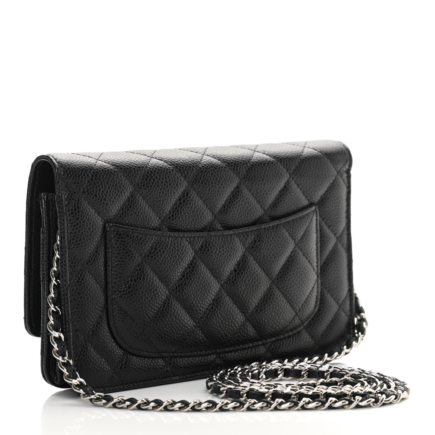 Chanel Caviar Quilted Wallet On Chain WOC Black 3 of 13