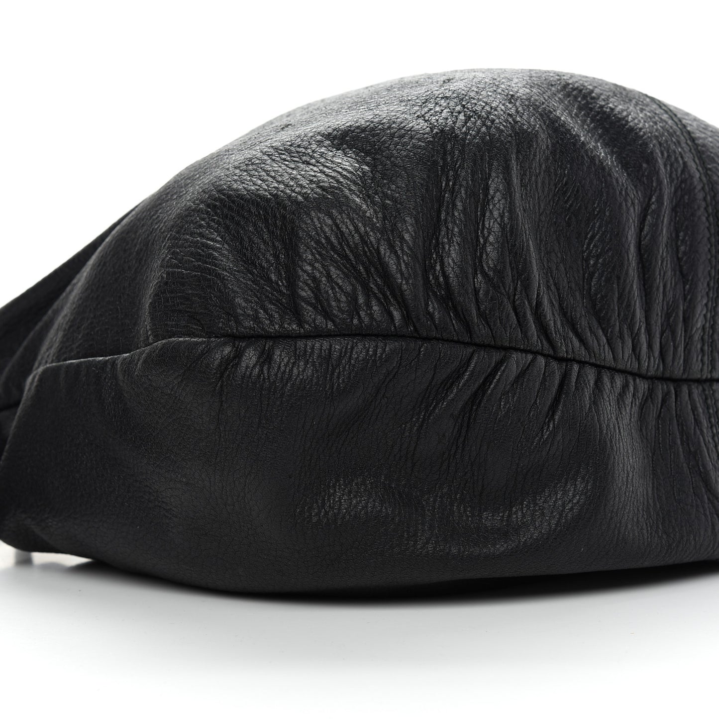 Pebbled Calfskin Medium Jungle Hobo Black