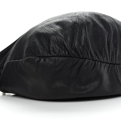 Gucci Pebbled Calfskin Medium Jungle Hobo Black 8 of 11