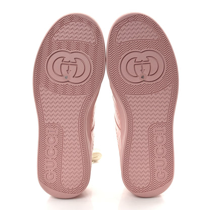 Gucci Calfskin GG Tennis Embossed Womens Platform 55mm Sneakers 40 Powder Pink 6 of 9
