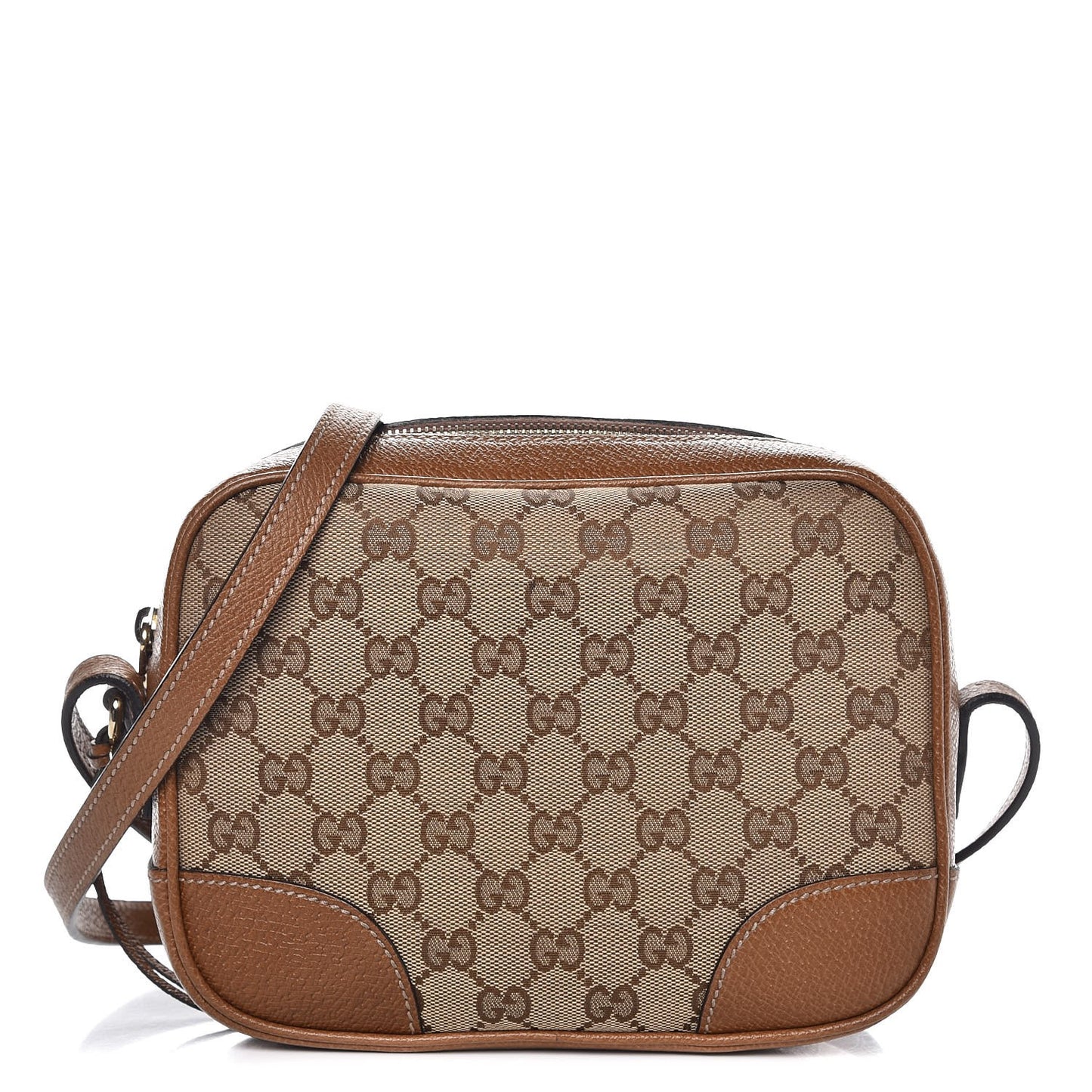Monogram Mini Bree Messenger Bag Beige Tabacco