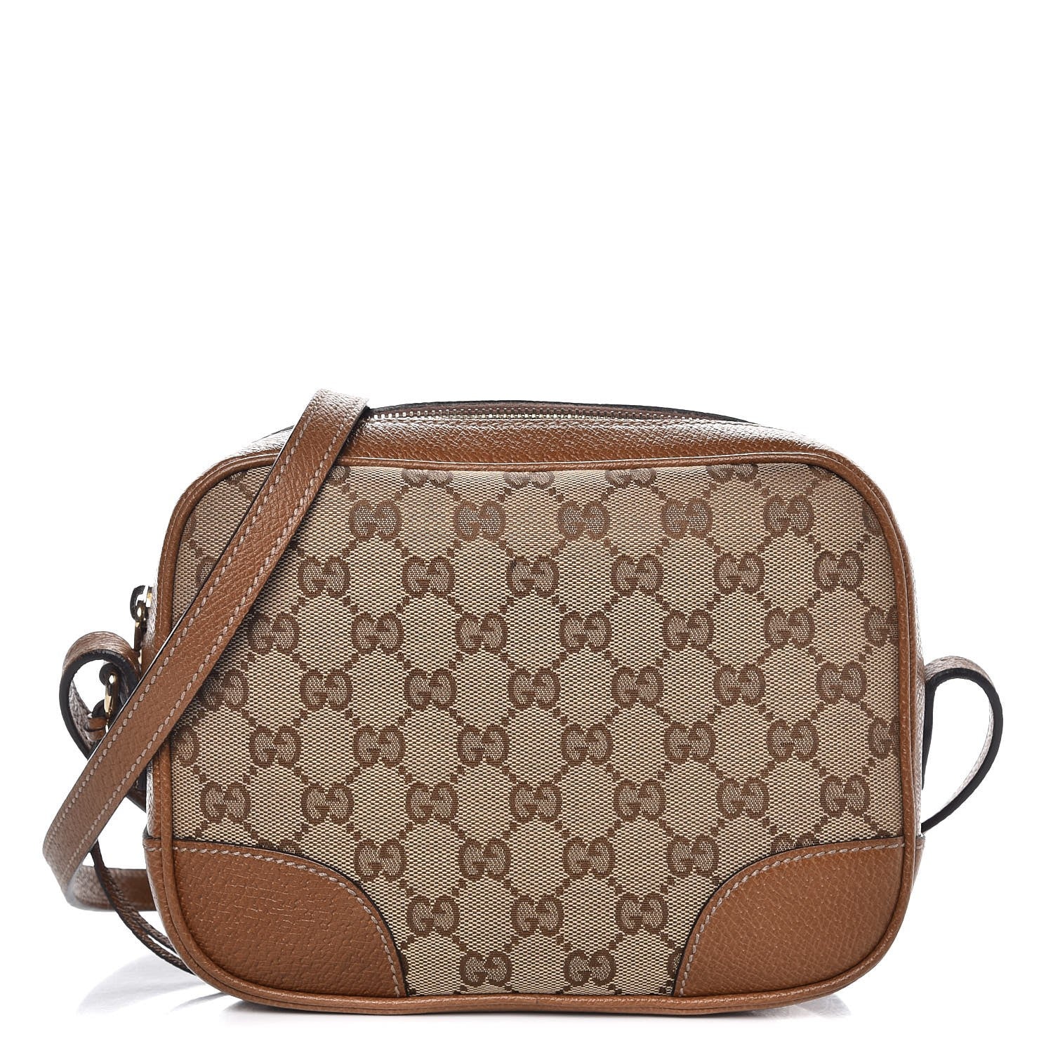 Gucci Monogram Mini Bree Messenger Bag Beige Tabacco 1 of 8