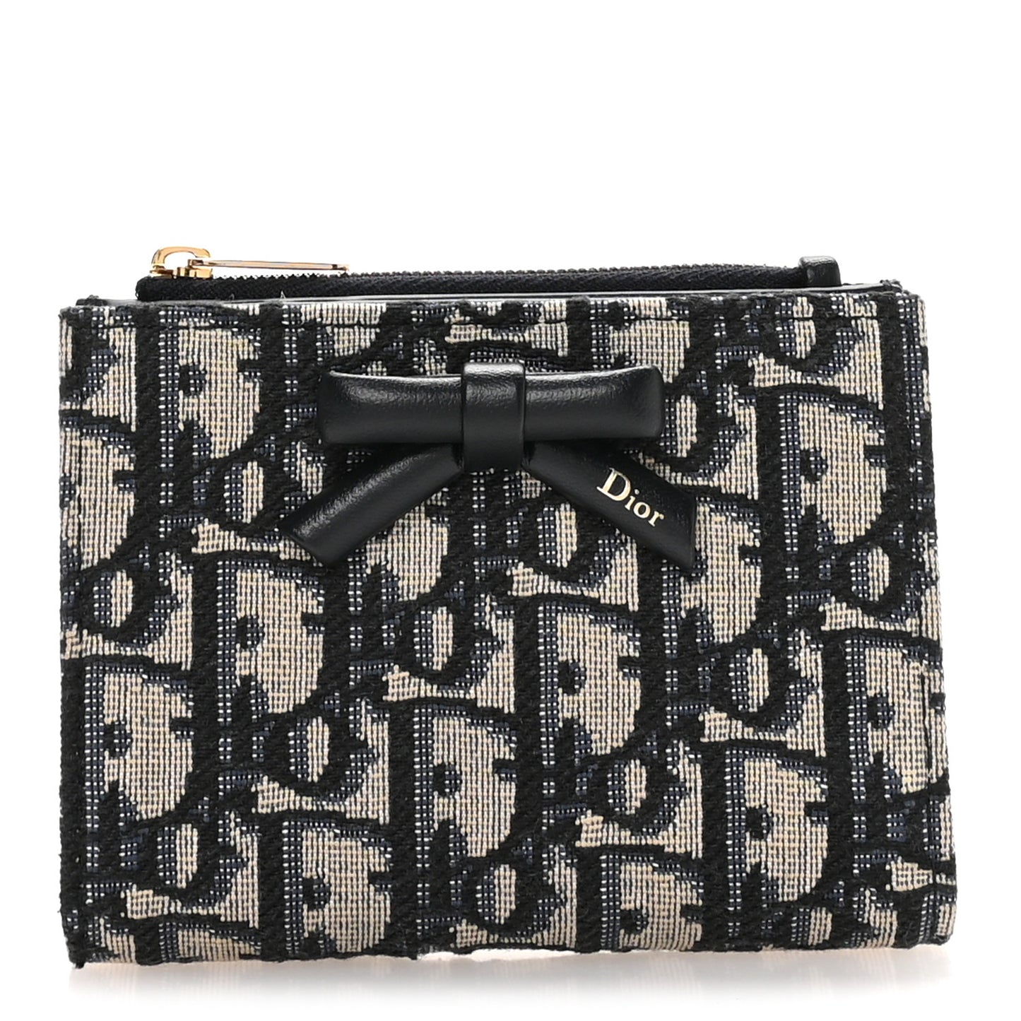 Oblique Bow Dahlia Wallet Blue