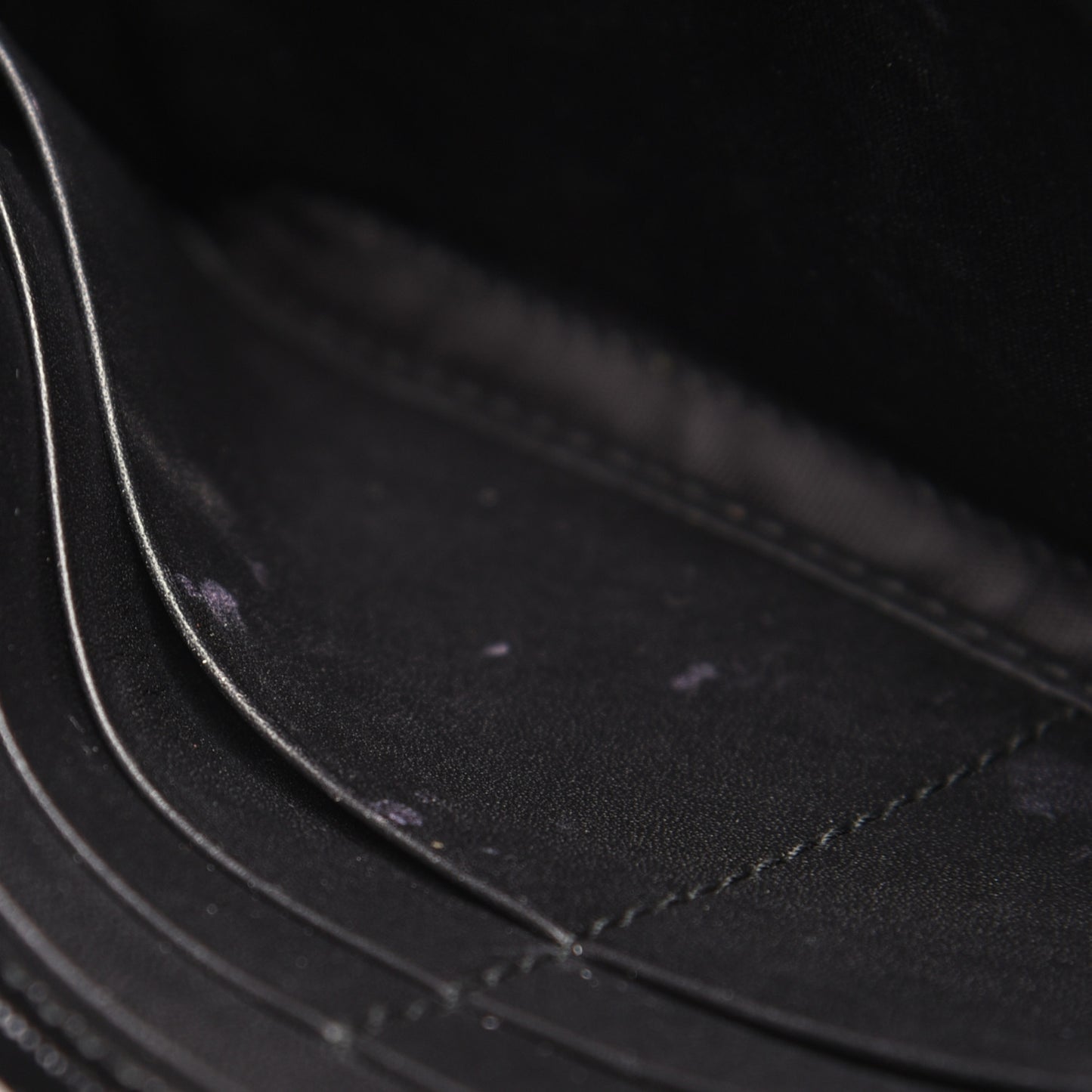 Suede Patent Web Ophidia Wallet On Chain Black