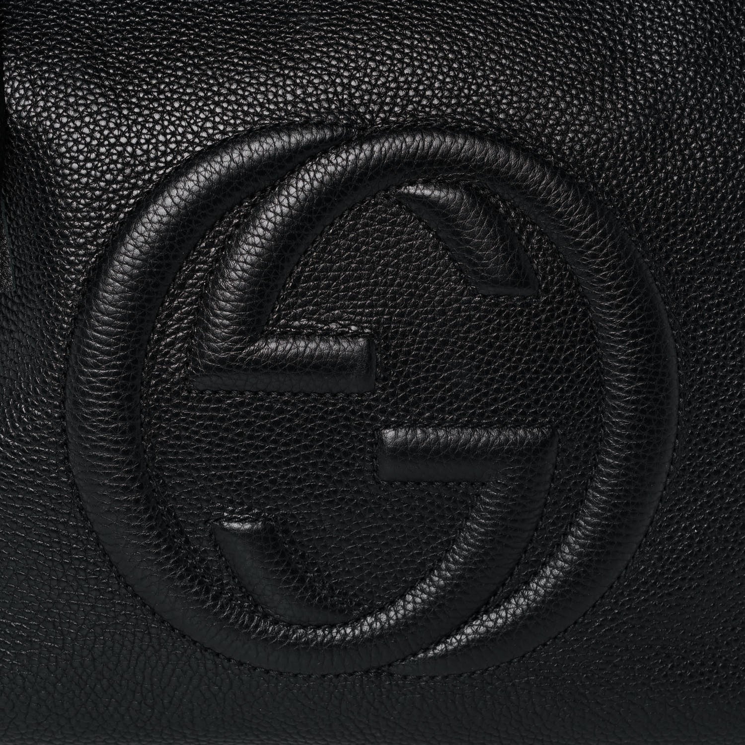Gucci Pebbled Calfskin Large Soho Hobo Black 9 of 18
