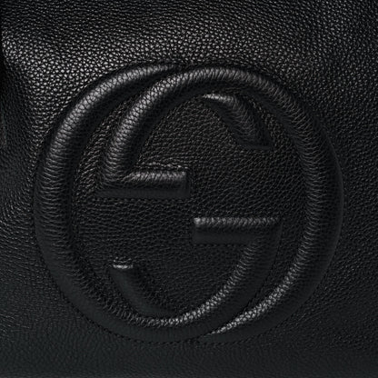 Gucci Pebbled Calfskin Large Soho Hobo Black 9 of 18