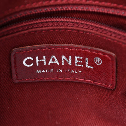 Chanel Aged Calfskin Quilted Cotton Club Pochette White 5 of 15