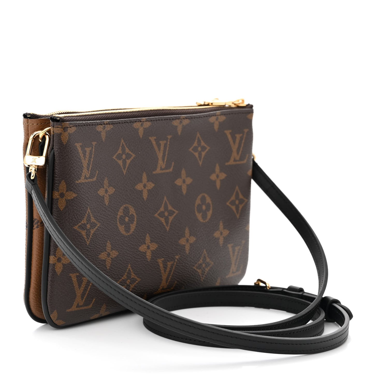 Reverse Monogram Giant Double Zip Pochette