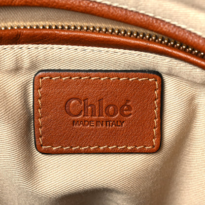 Chloe Calfskin Studded Medium Marcie Satchel Caramel 6 of 7