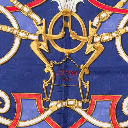 Hermes Jacquard Silk L'Instruction Du Roy Scarf 90 3 of 8