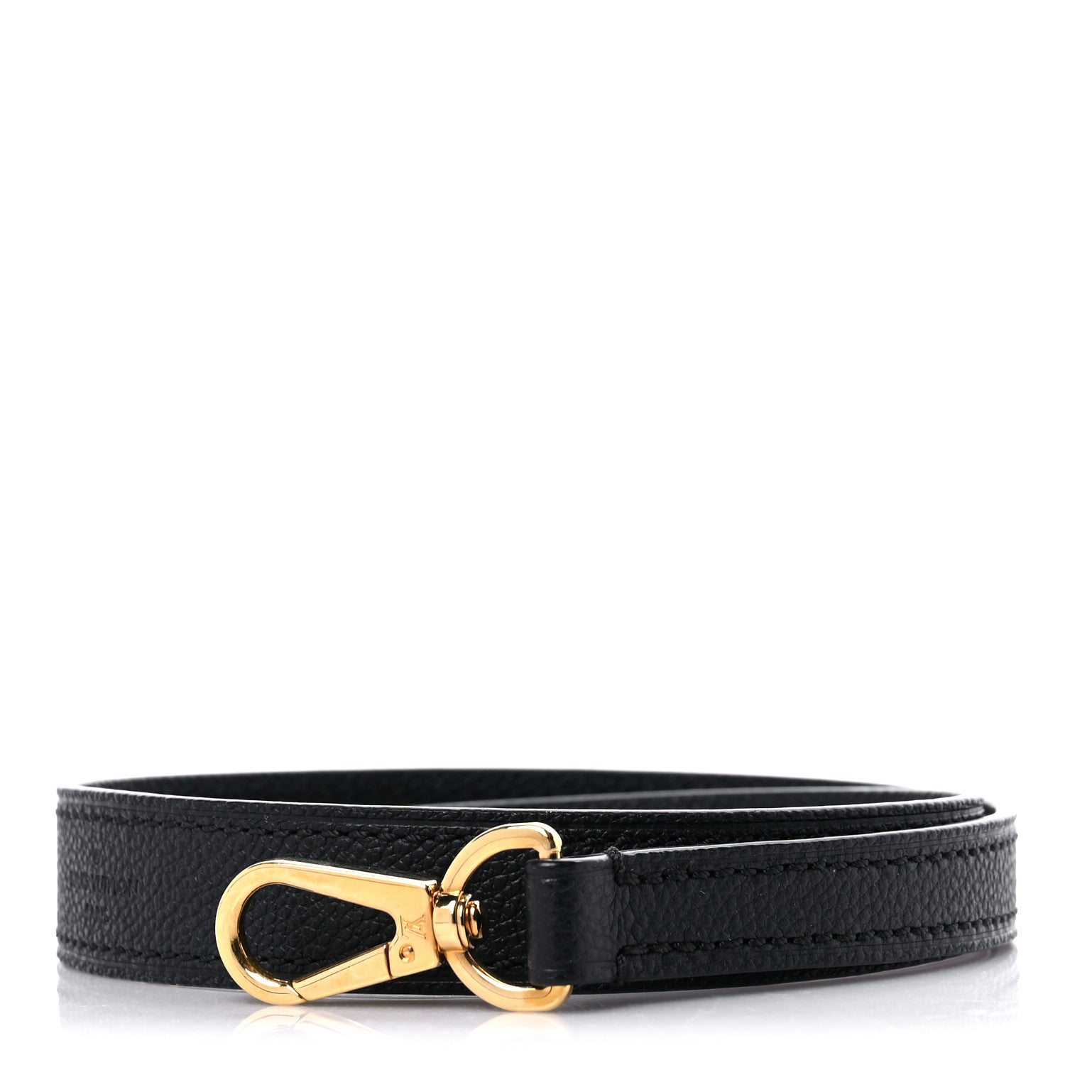 Louis Vuitton Calfskin 12mm Shoulder Strap Black 1 of 3