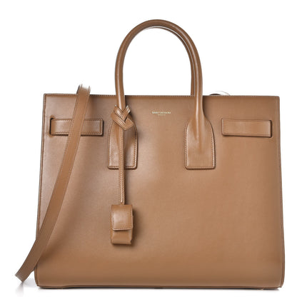 Saint Laurent Calfskin Small Sac De Jour Taupe 1 of 9
