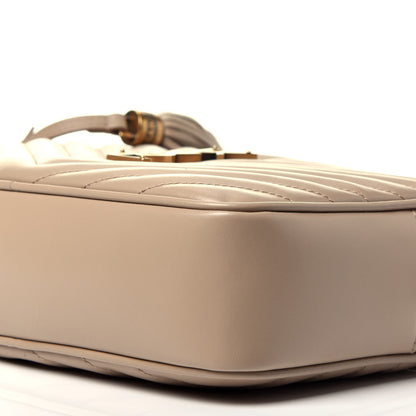 Saint Laurent Calfskin Matelasse Monogram Lou Camera Bag Dark Latte 9 of 9
