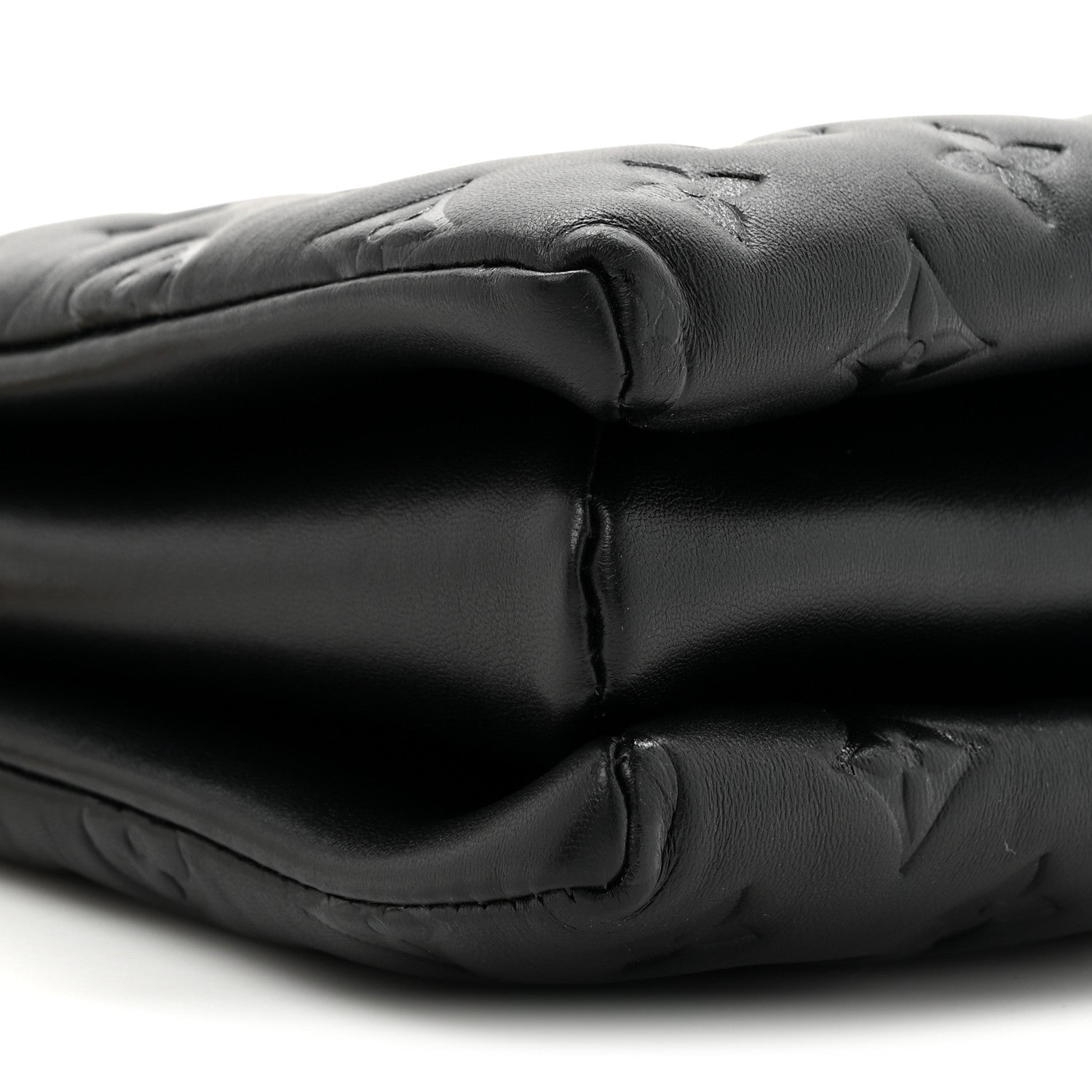 Louis Vuitton Lambskin Embossed Monogram Coussin PM Black 11 of 11