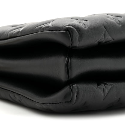 Louis Vuitton Lambskin Embossed Monogram Coussin PM Black 11 of 11