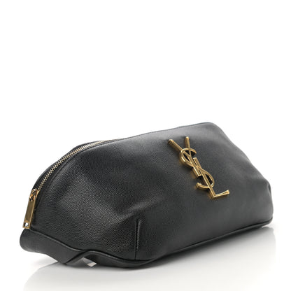 Saint Laurent Grain De Poudre Monogram Belt Bag Black 4 of 9