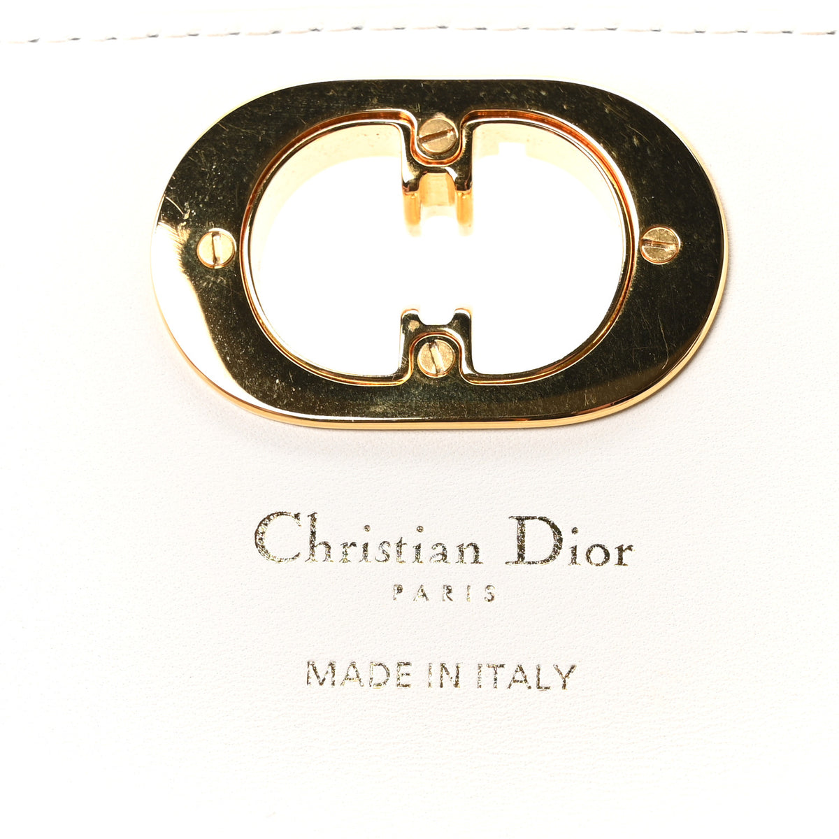 Christian Dior Lambskin Macrocannage Miss Caro Pouch With Chain White 5 of 9