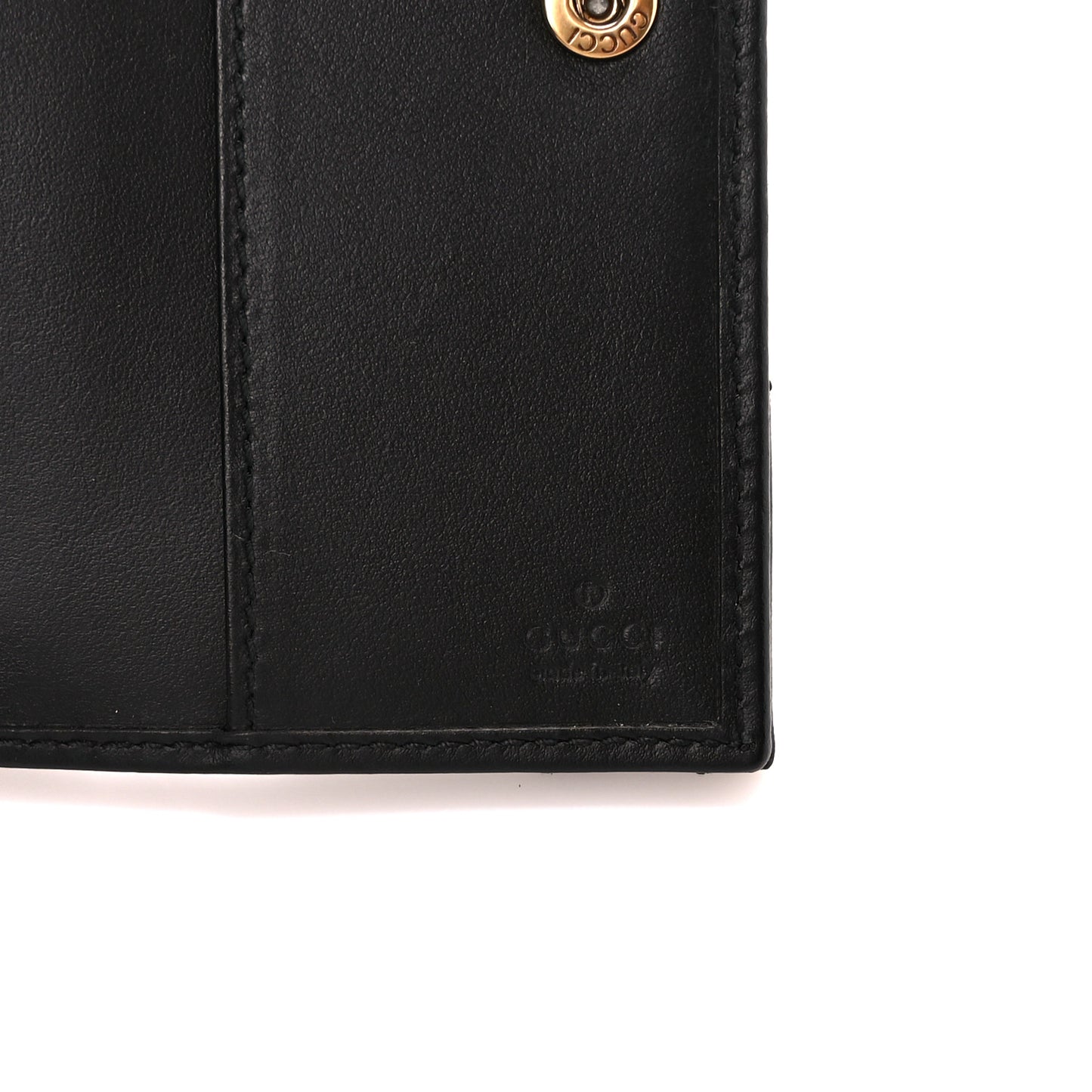Calfskin Matelasse GG Marmont Passport Case Black