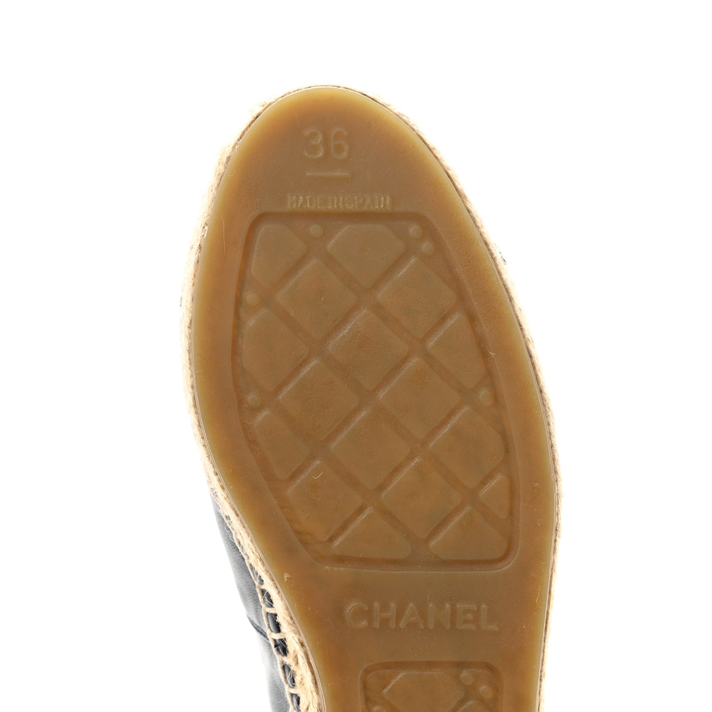 Lambskin CC Espadrilles 36 Dark Navy