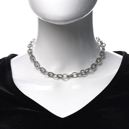 David Yurman Sterling Silver 10mm Medium Oval Link Necklace 2 of 5