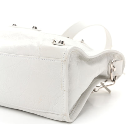 Balenciaga Agneau Arena Silver Hardware Small Le City Optic White 10 of 11