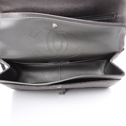 Chanel Metallic Calfskin Quilted 2.55 Reissue 226 Flap Charcoal 5 of 12