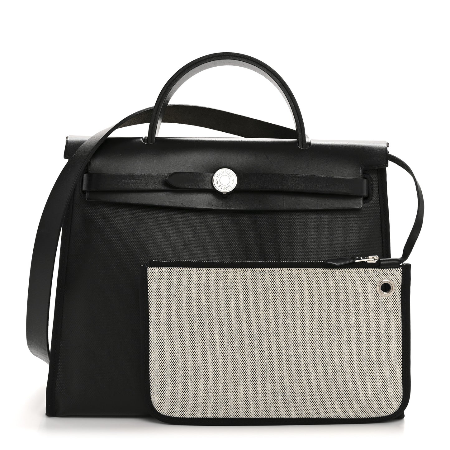 Toile H Berline Vache Hunter Herbag Zip PM 31 Black Ecru