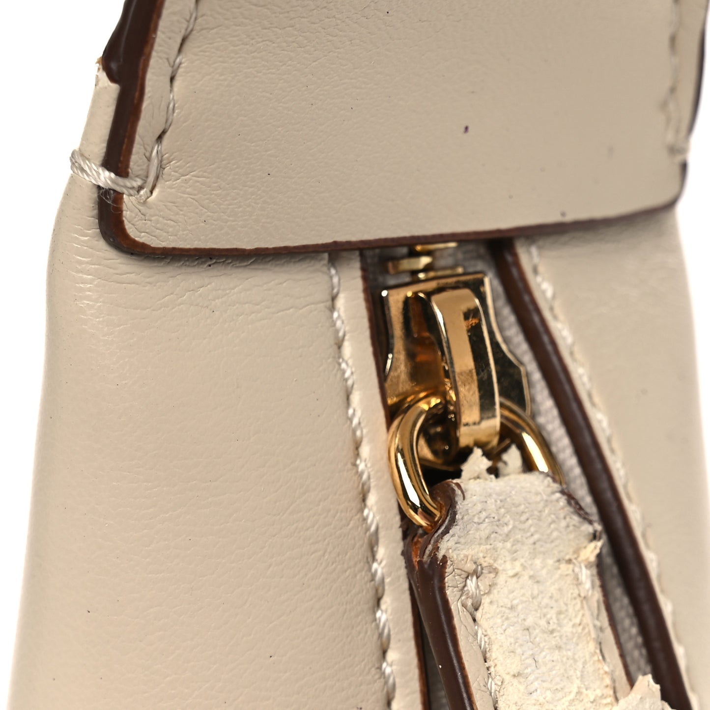 Eco Alter Nappa Perforated Logo Small Hobo White