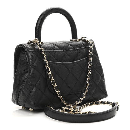 Chanel Caviar Quilted Extra Mini Coco Handle Flap Black 3 of 11