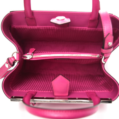 Fendi Vitello Elite Petite 2Jours Tote Magenta 5 of 5