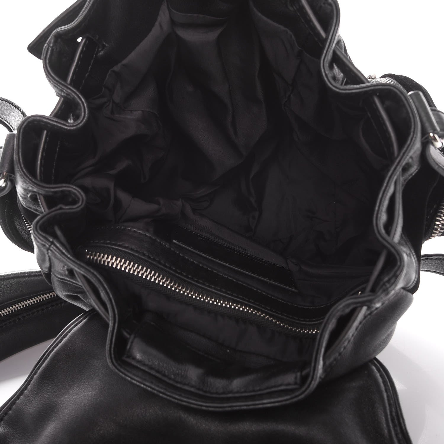 Alexander Wang Lambskin Velvet Mini Marti Backpack Black Nickel Hardware 7 of 10