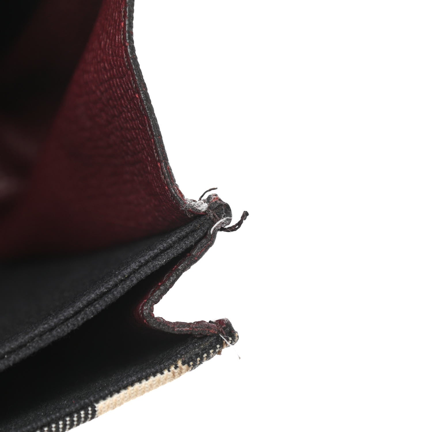 Burberry Derby Calfskin House Check Small Macken Crossbody Bag Mahogany Red 12 of 16