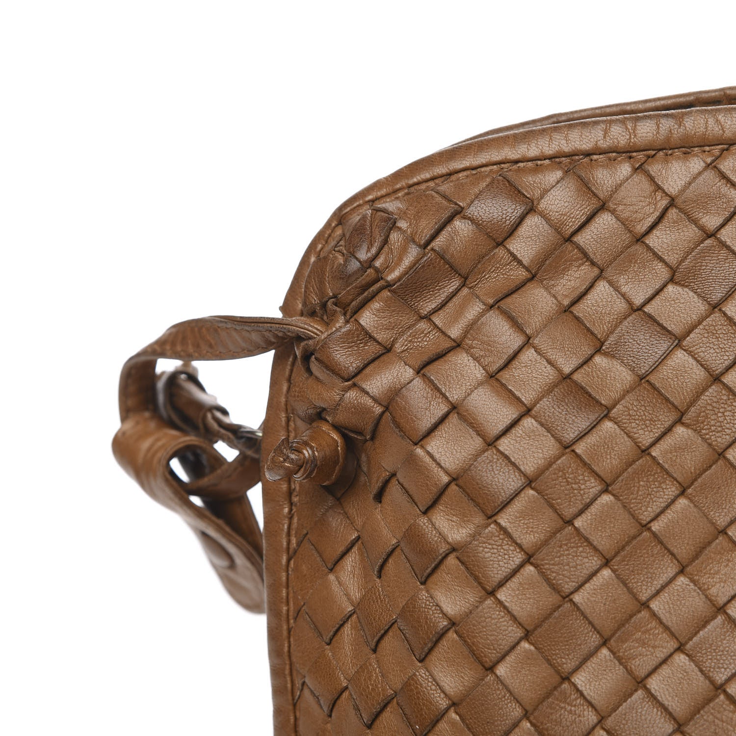 Bottega Veneta Nappa Intrecciato Nodini Crossbody Messenger Noce 10 of 12