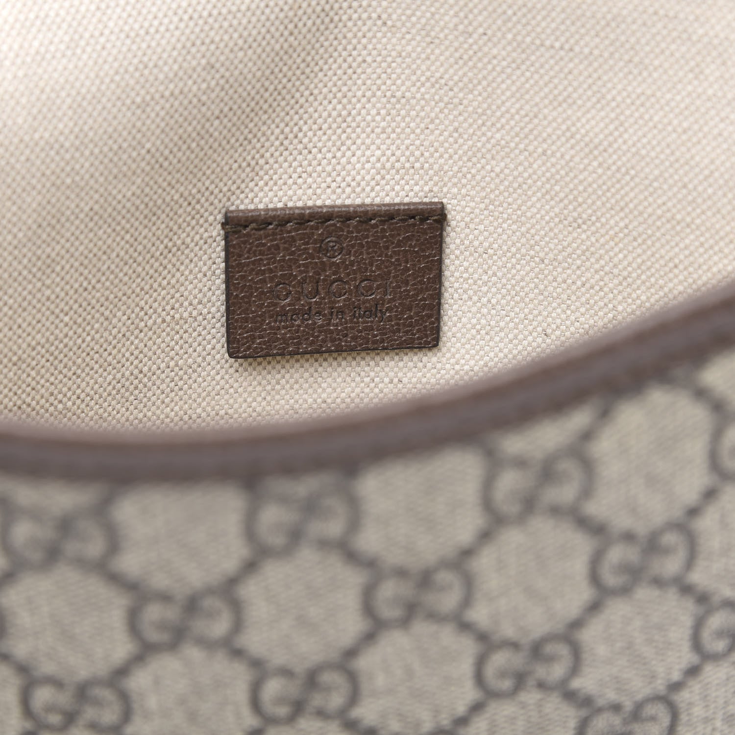 Gucci GG Supreme Monogram Web Medium Neo Vintage Flap Messenger Bag Beige New Acero 7 of 11