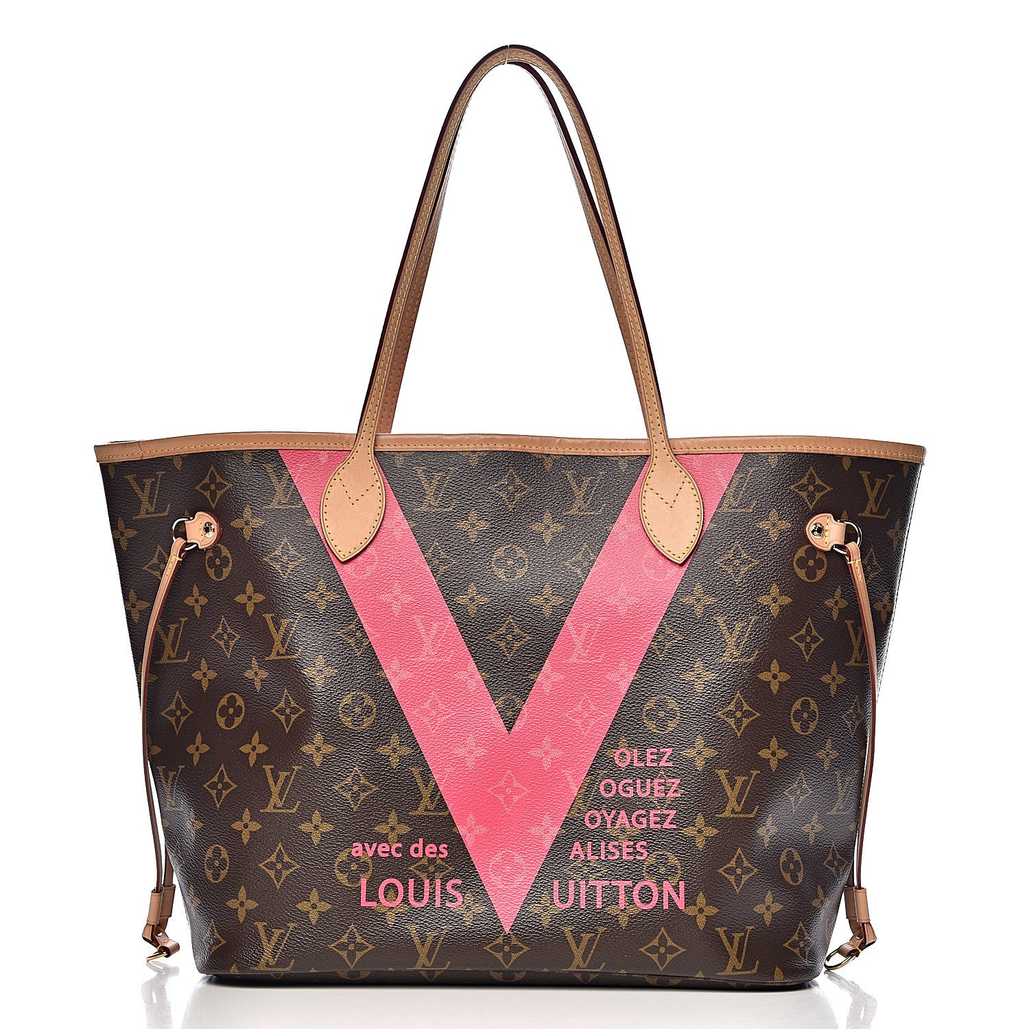 Louis Vuitton Monogram V Neverfull MM Grenade 1 of 9
